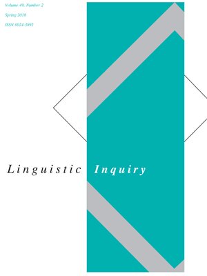 Cover image from Linguistic Inquiry Journal